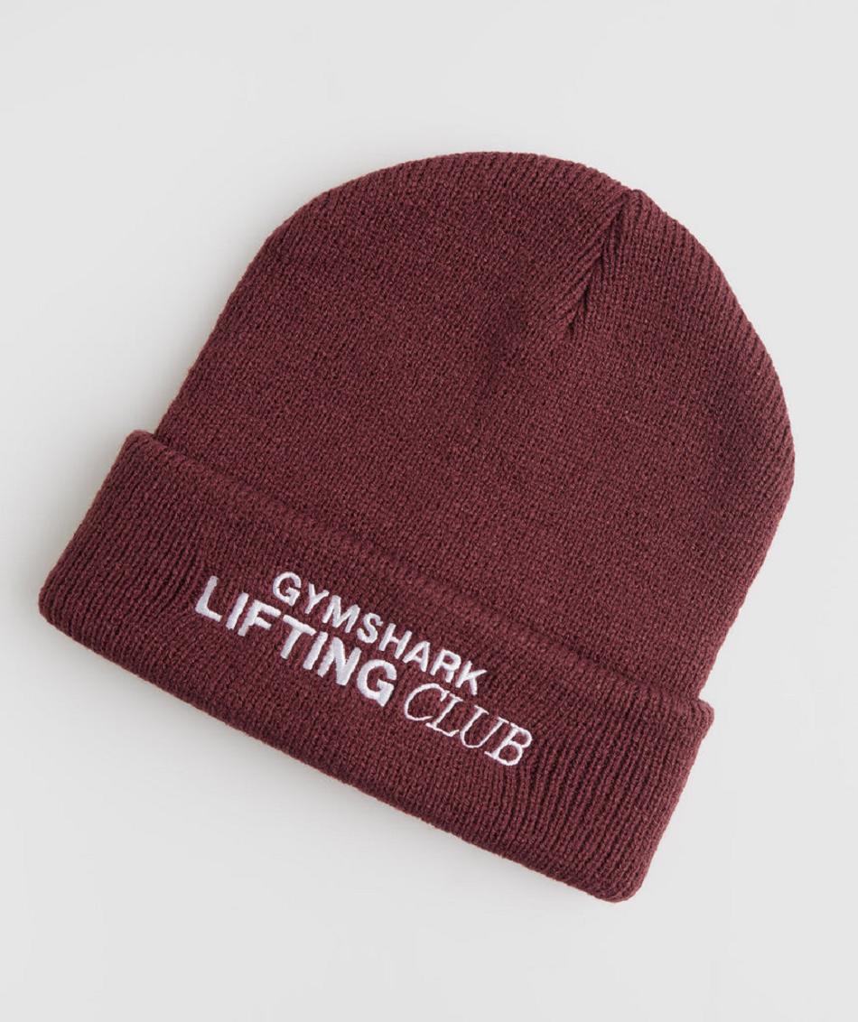 Gymshark Social Club Beanie Ženske Šeširi Roze Smeđe | HR 4196VRW